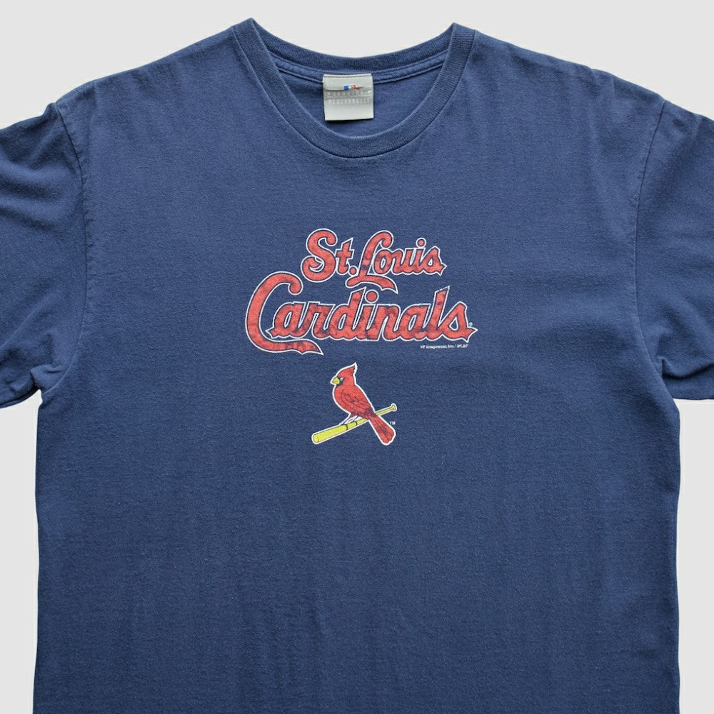 St. Louis Cardinals 2000s T-Shirt - Blue Vintage