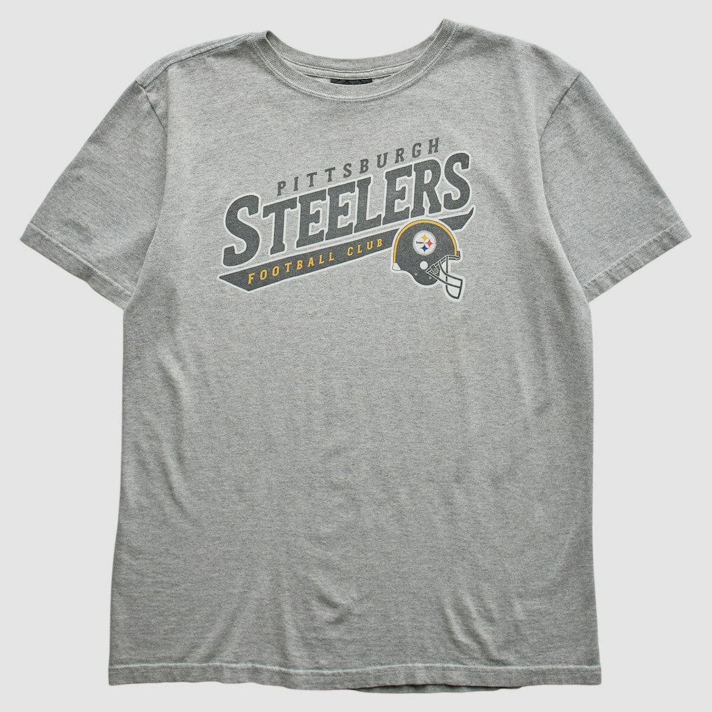 Pittsburgh Steelers Reebok 2000s T-Shirt - Gray Vintage discount