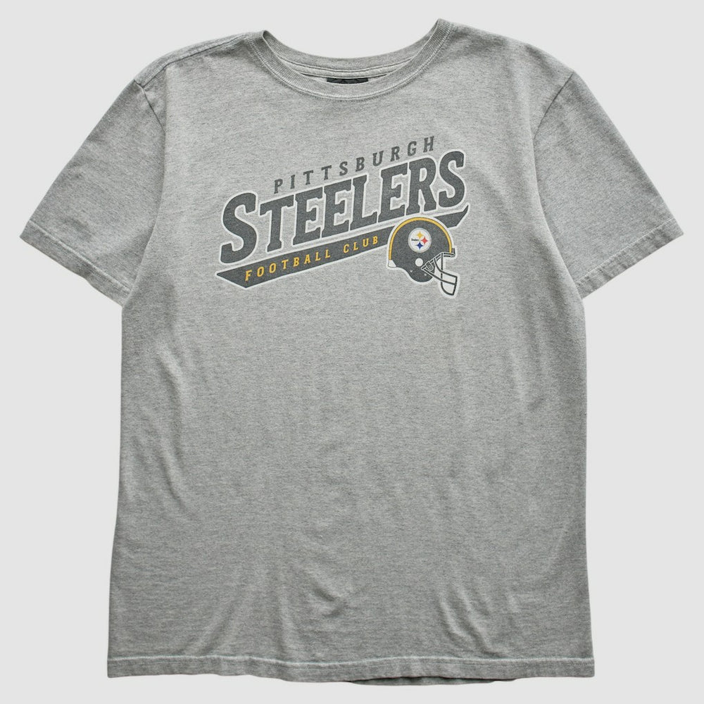 Pittsburgh Steelers Reebok 2000s T-Shirt - Gray Vintage discount