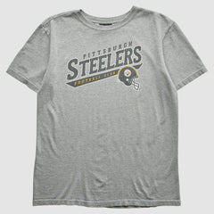 Pittsburgh Steelers Reebok 2000s T-Shirt - Gray Vintage discount