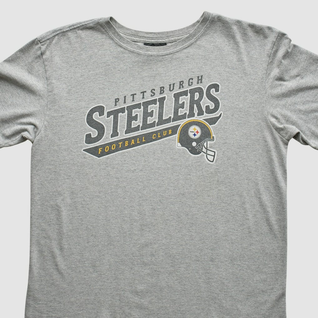 Pittsburgh Steelers Reebok 2000s T-Shirt - Gray Vintage discount