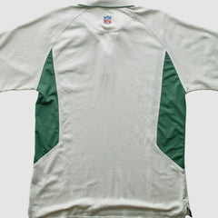New York Jets Reebok 2000s Polo - 3 Buttons T-Shirt - White Vintage for sale