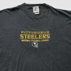 Pittsburgh Steelers Logo Athletic 2000s T-Shirt - Black Vintage cheap