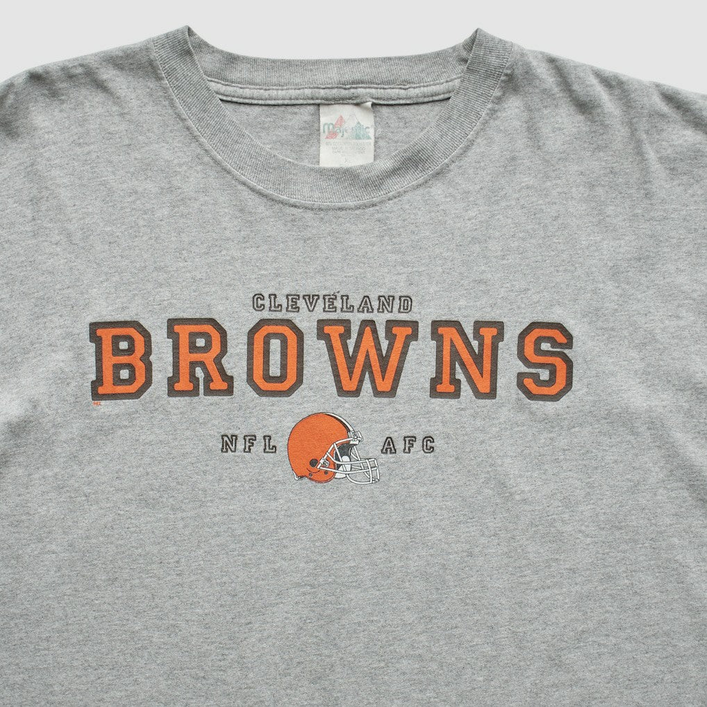 Cleveland Browns Majestic 2000s T-Shirt - Gray Vintage on sale