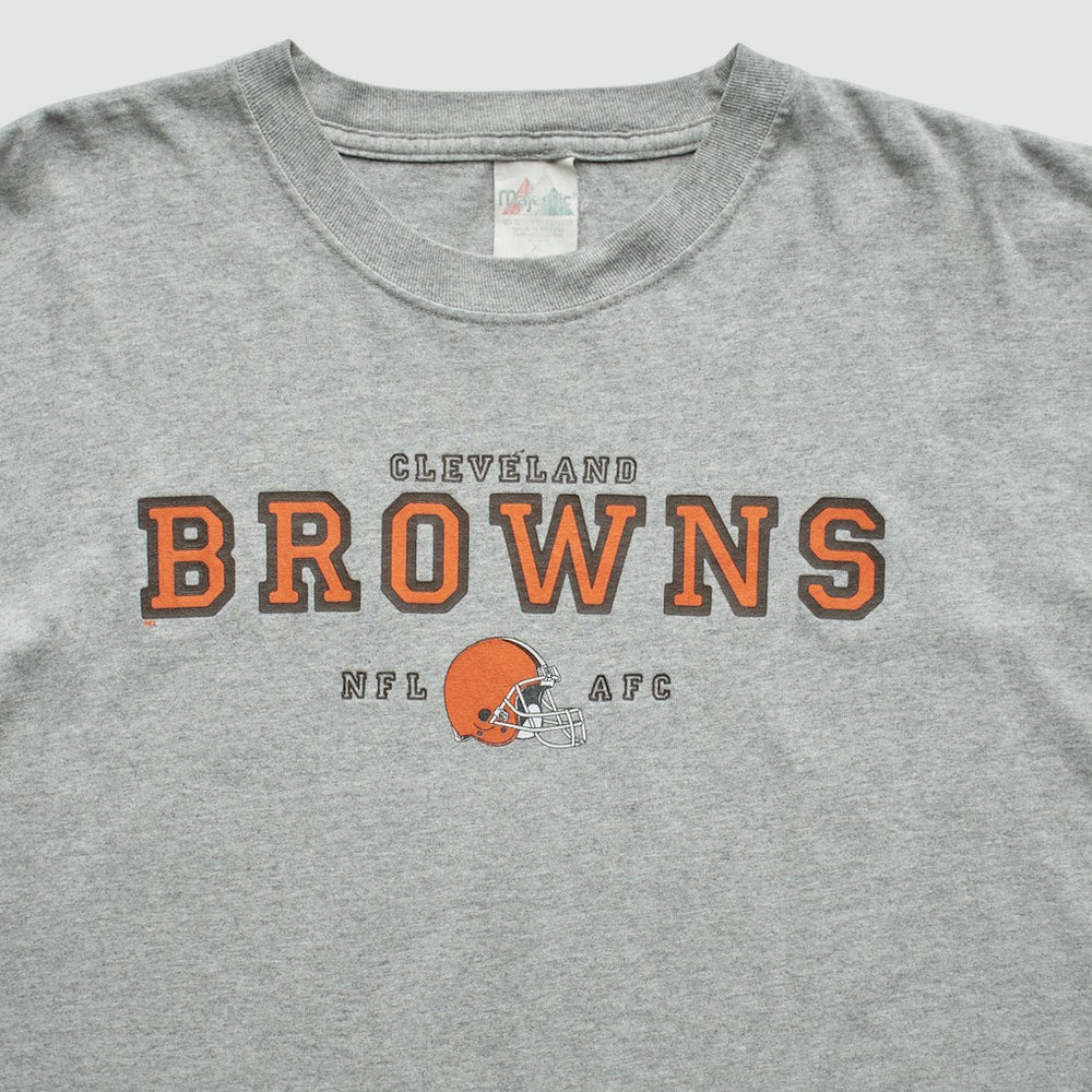 Cleveland Browns Majestic 2000s T-Shirt - Gray Vintage on sale
