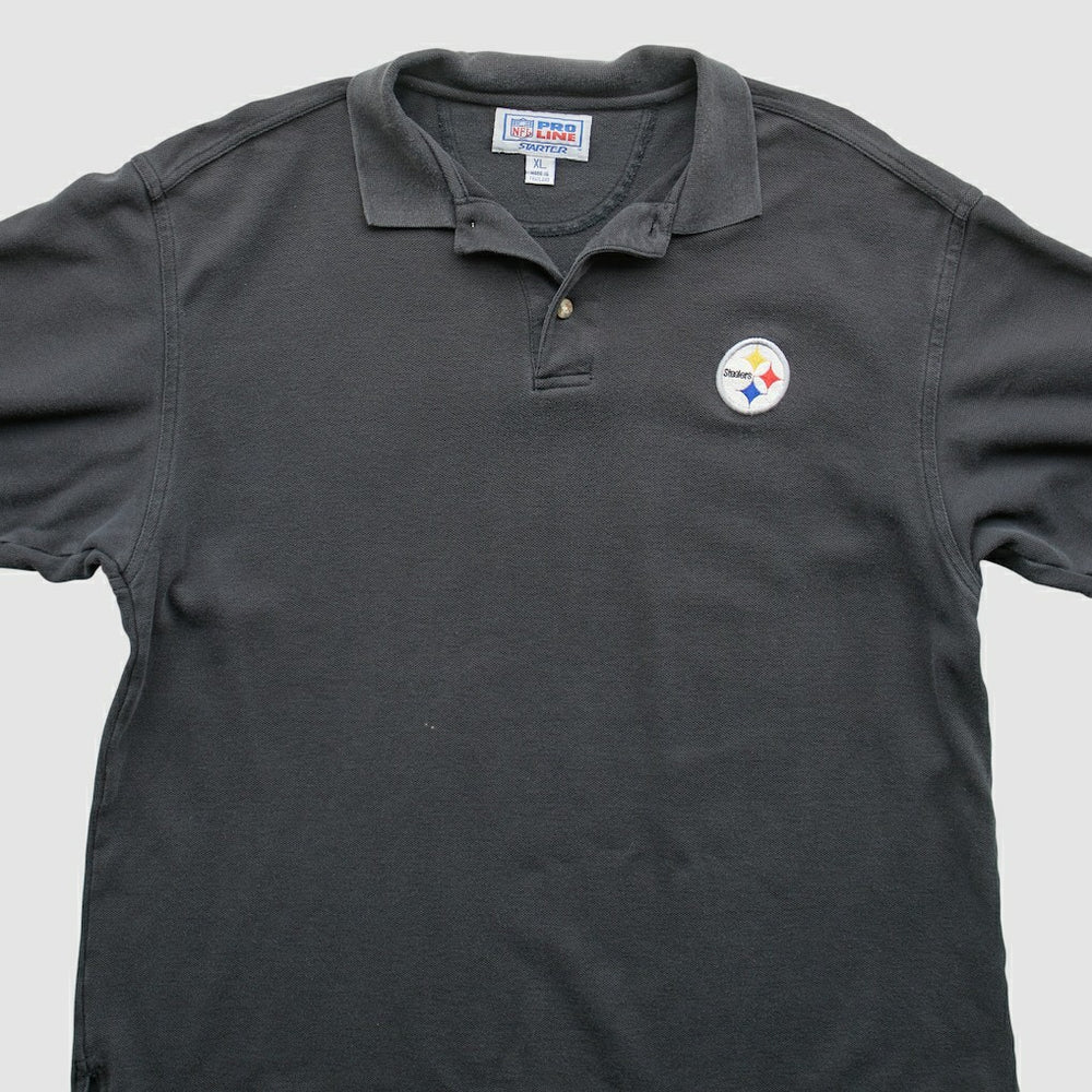 Pittsburgh Steelers Starter 90s Polo - Black Vintage online