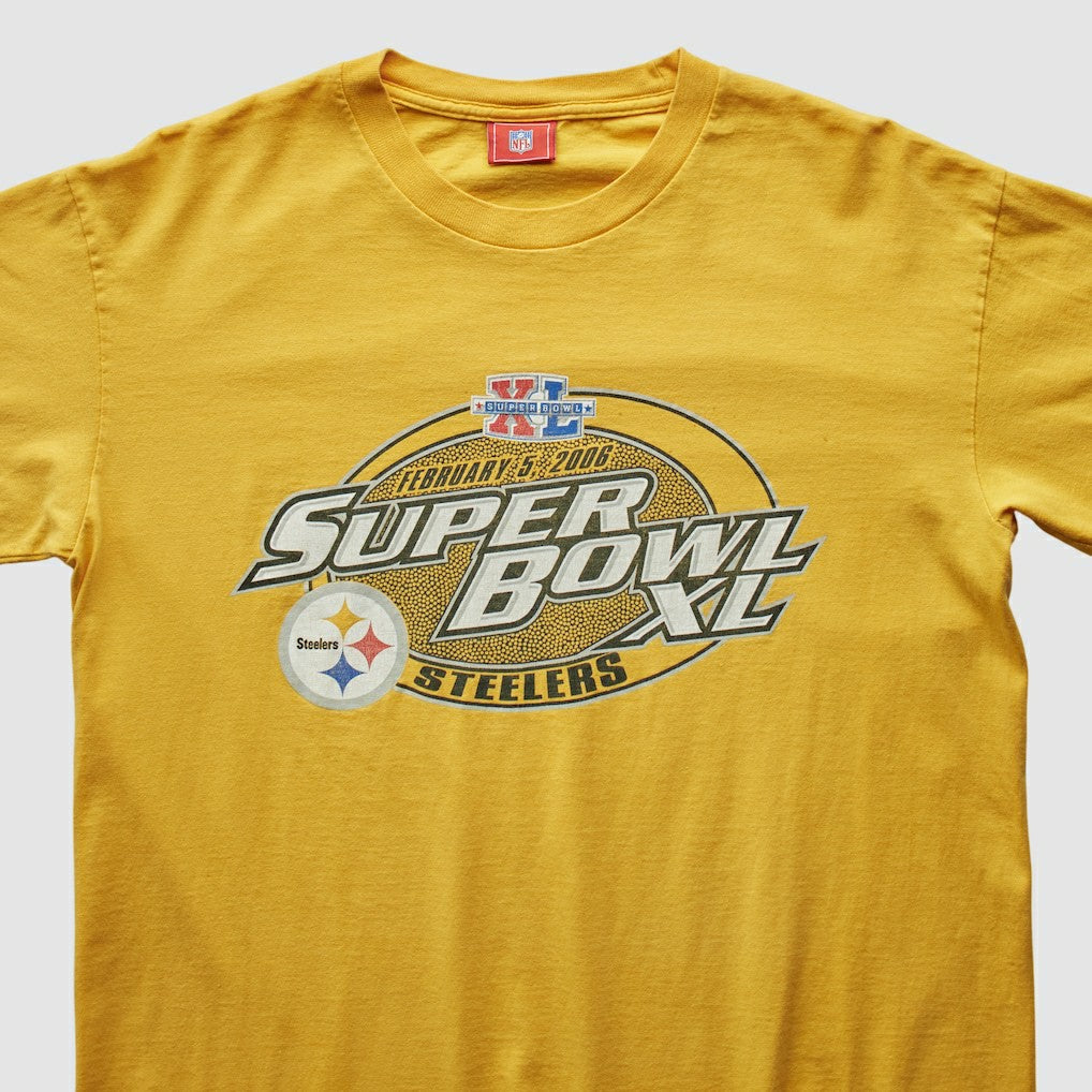 Pittsburgh Steelers NFL 2006 T-Shirt - Yellow Vintage sale