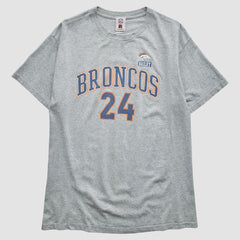 Denver Broncos NFL 2000s T-Shirt - Gray Vintage outlet