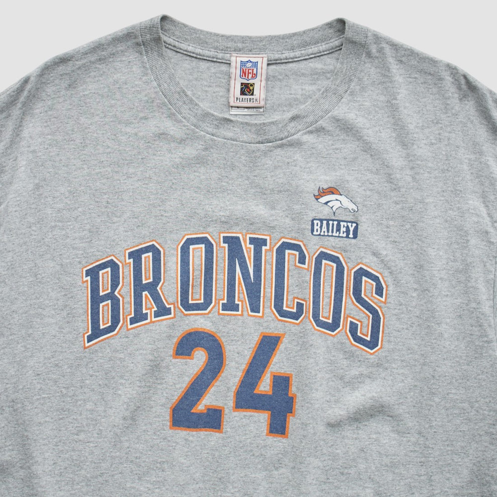 Denver Broncos NFL 2000s T-Shirt - Gray Vintage outlet