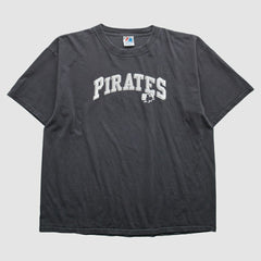 Pittsburgh Pirates Majestic 2000s T-Shirt - Gray Vintage