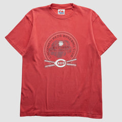 Cincinnati Reds Majestic 2000s T-Shirt - Red Vintage