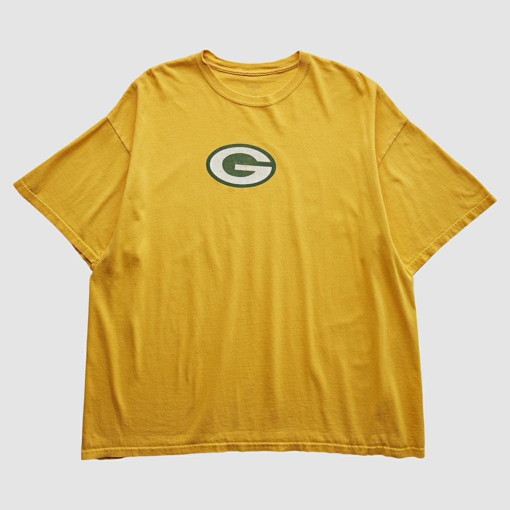 Green Bay Packers Reebok 2000s T-Shirt - Yellow Vintage sale