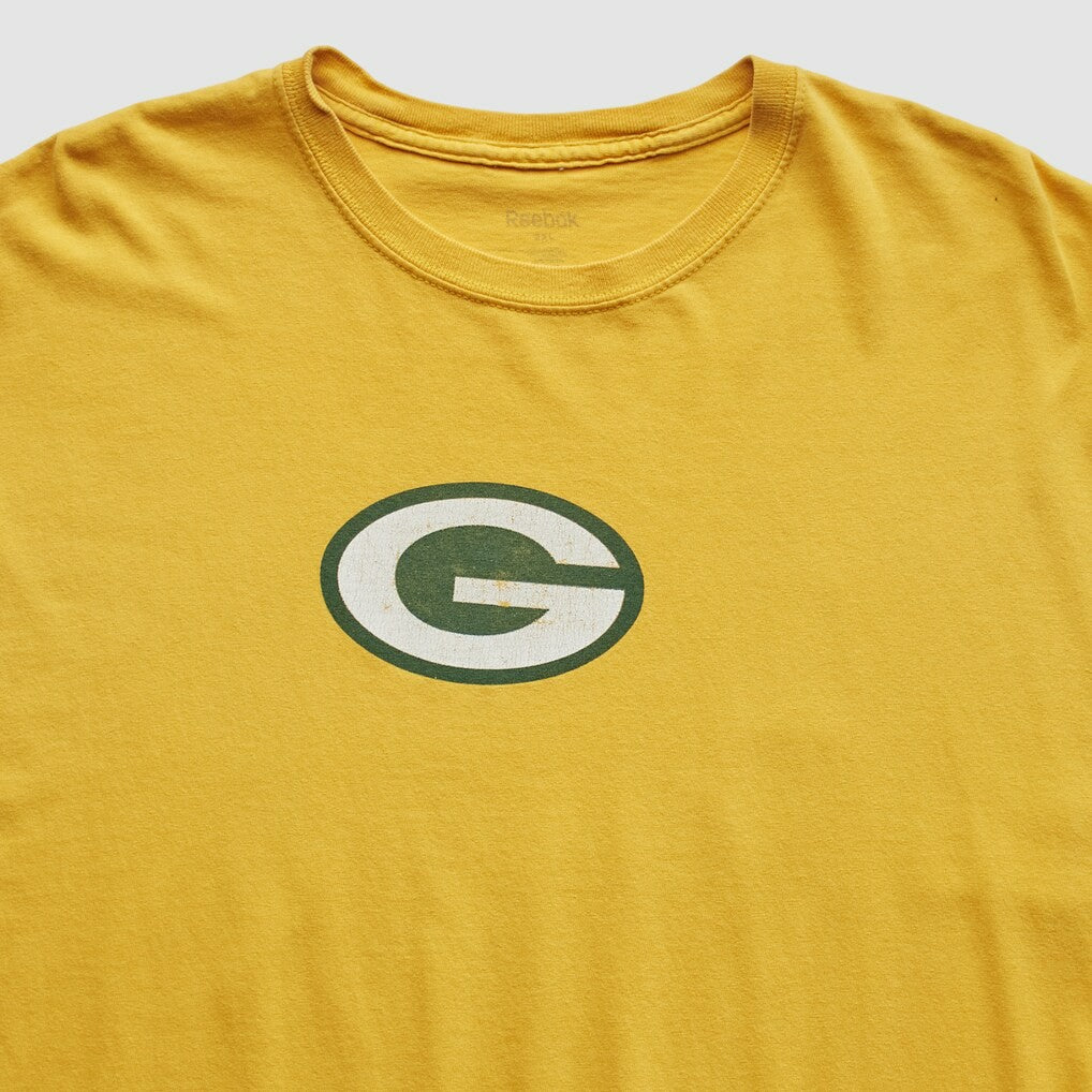 Green Bay Packers Reebok 2000s T-Shirt - Yellow Vintage sale