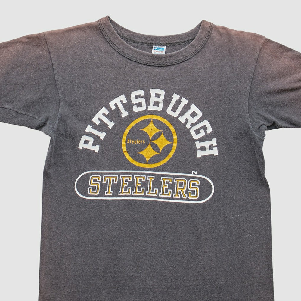 Pittsburgh Steelers Champion 70s T-Shirt - Gray Vintage on sale
