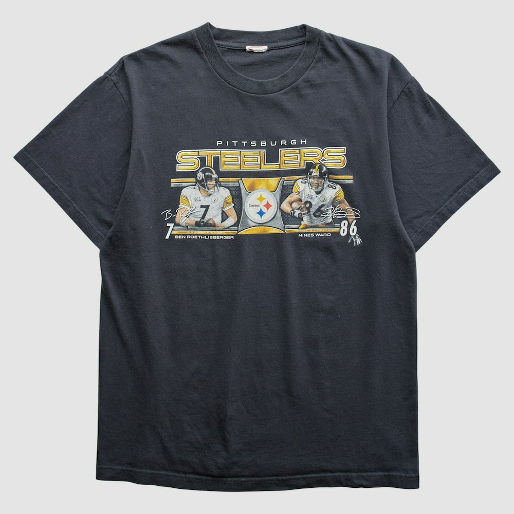 Pittsburgh Steelers 2000s T-Shirt - Black Vintage outlet