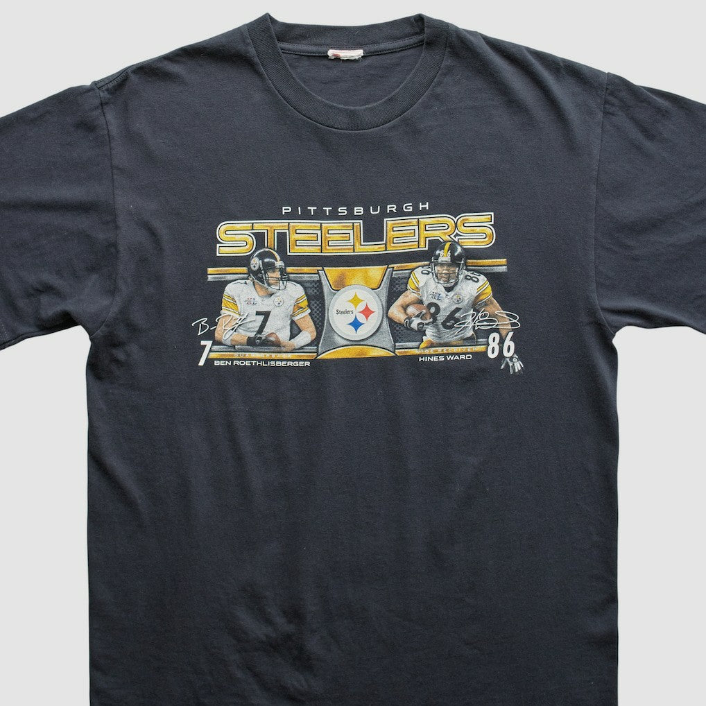 Pittsburgh Steelers 2000s T-Shirt - Black Vintage outlet