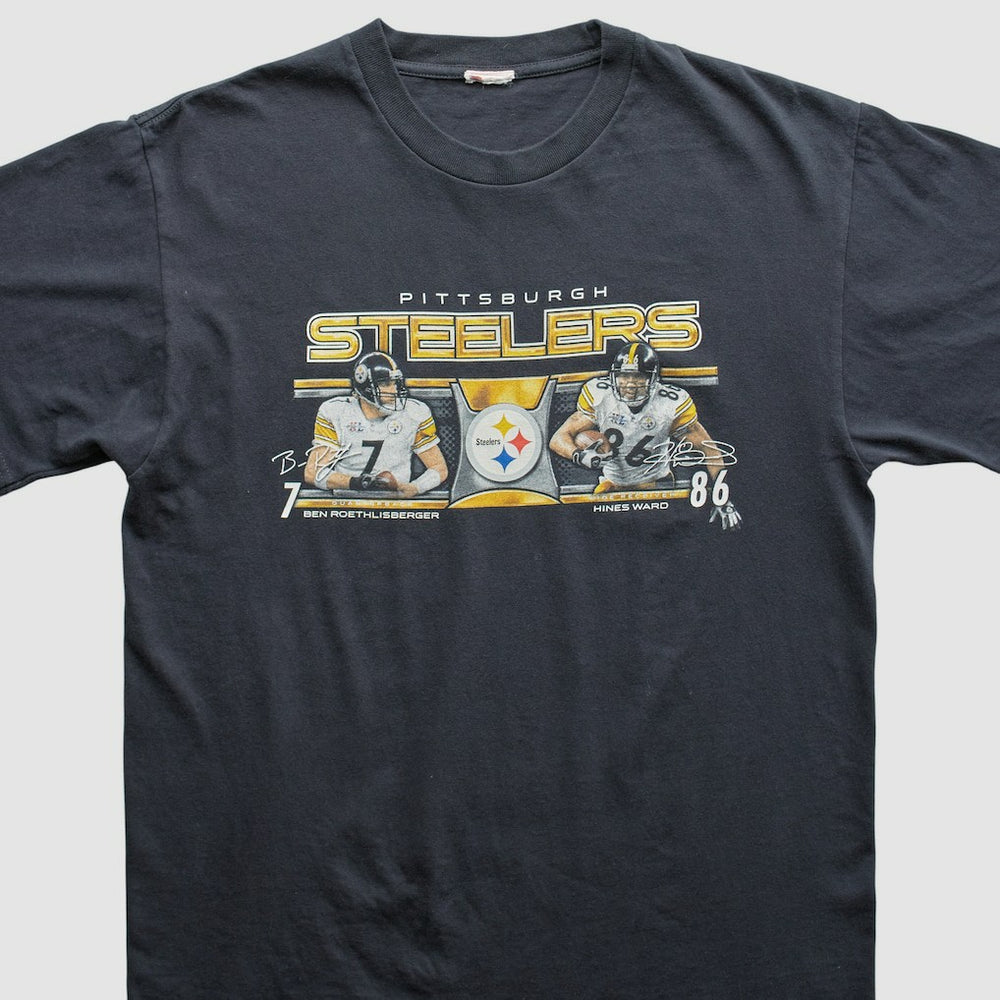 Pittsburgh Steelers 2000s T-Shirt - Black Vintage outlet