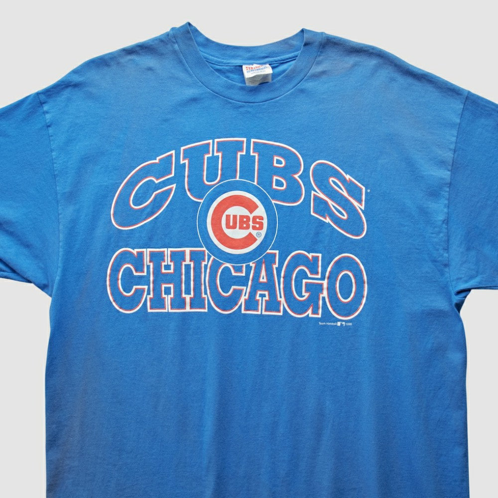 Chicago Cubs Hanes 1998 T-Shirt - Blue Vintage