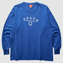 Indianapolis Colts NFL 2000s Long Sleeve T-Shirt - Blue Vintage outlet