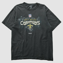 New Orleans Saints Reebok 2009 T-Shirt - Black Vintage outlet
