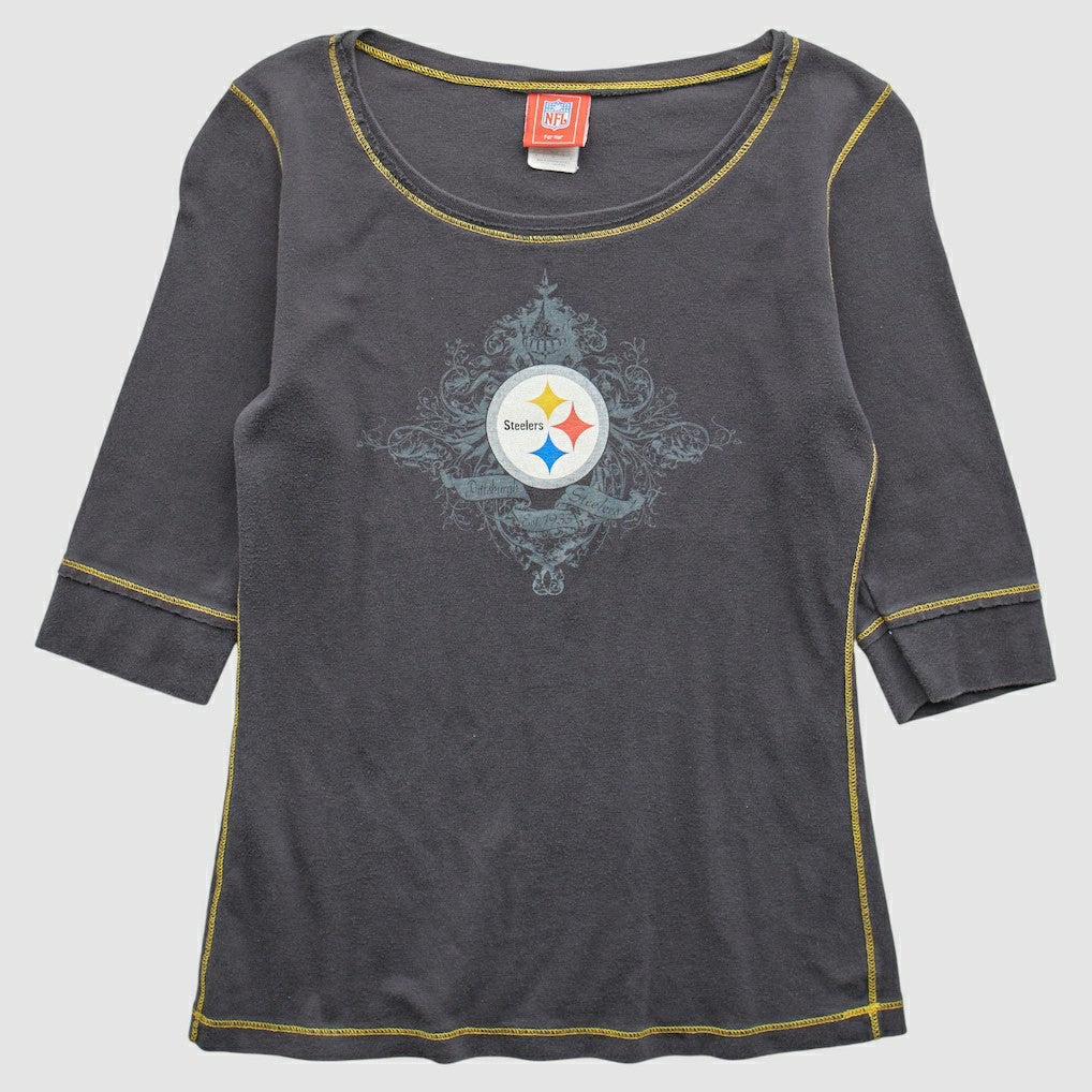 Pittsburgh Steelers NFL 2000s T-Shirt - Gray Vintage outlet