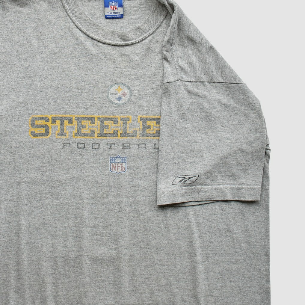 Pittsburgh Steelers Reebok 2000s T-Shirt - Gray Vintage online