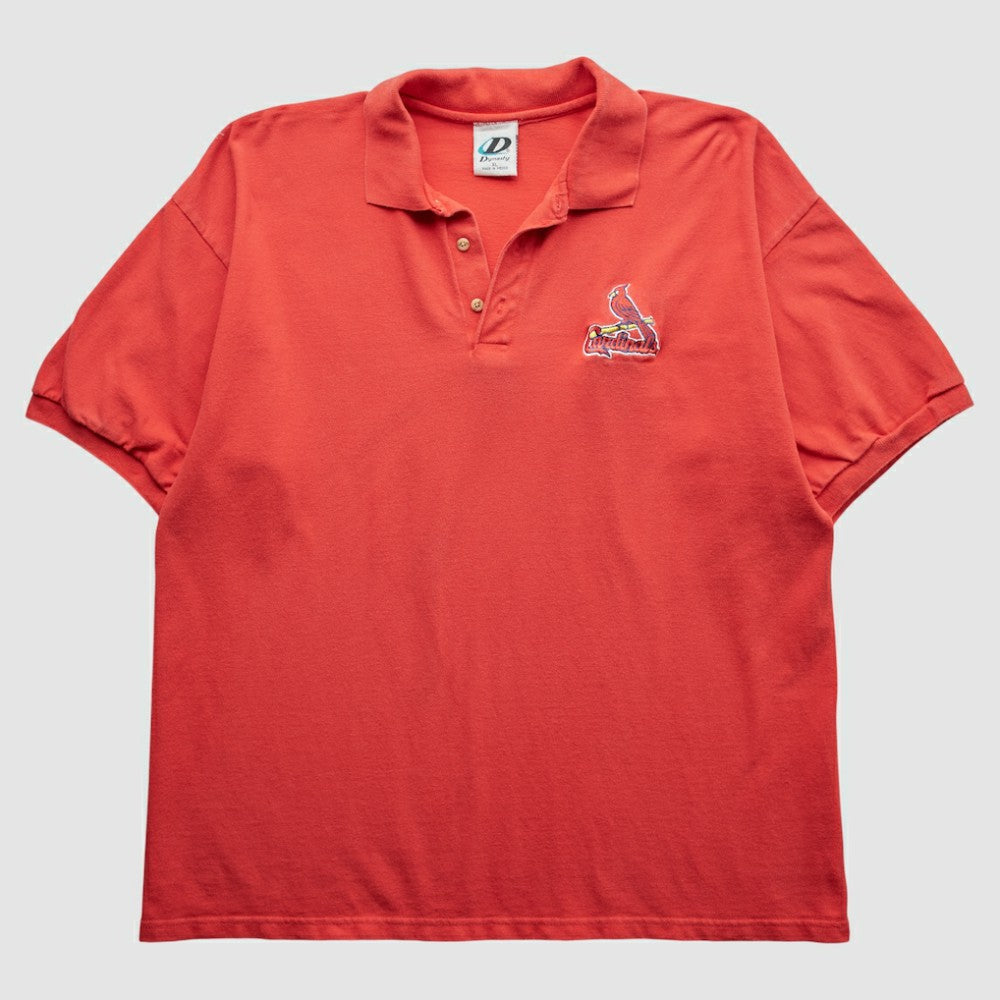 St. Louis Cardinals Dynasty 2000s Polo - Red Vintage