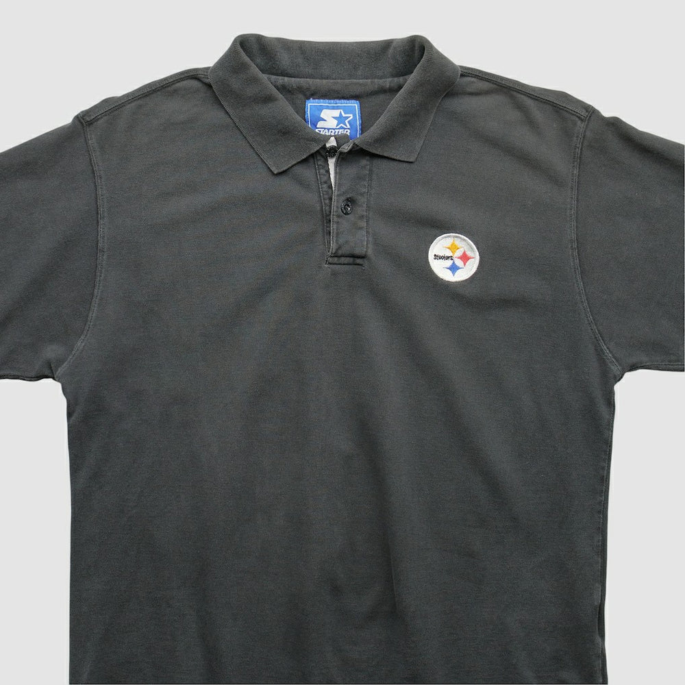 Pittsburgh Steelers Starter 2000s Polo - Black Vintage cheap
