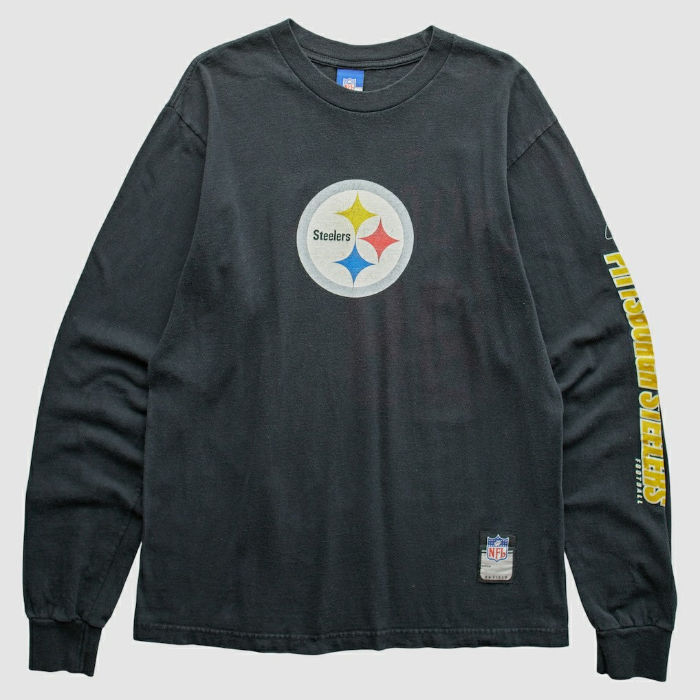 Pittsburgh Steelers Reebok 2000s T-Shirt - Black Vintage cheap