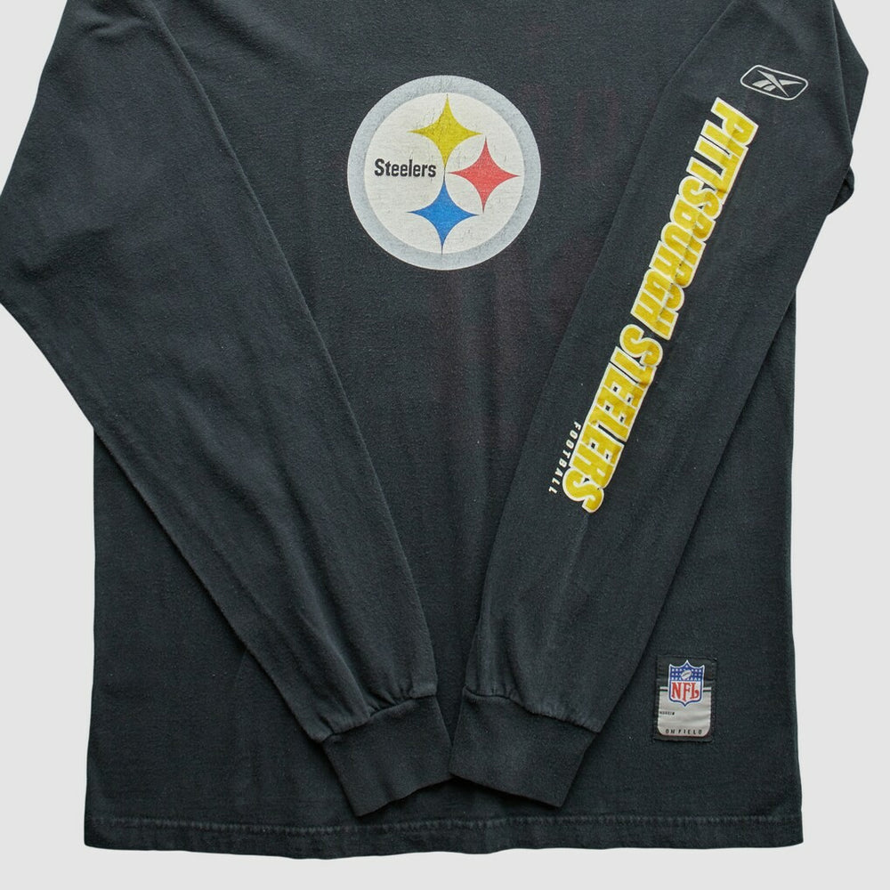 Pittsburgh Steelers Reebok 2000s T-Shirt - Black Vintage cheap
