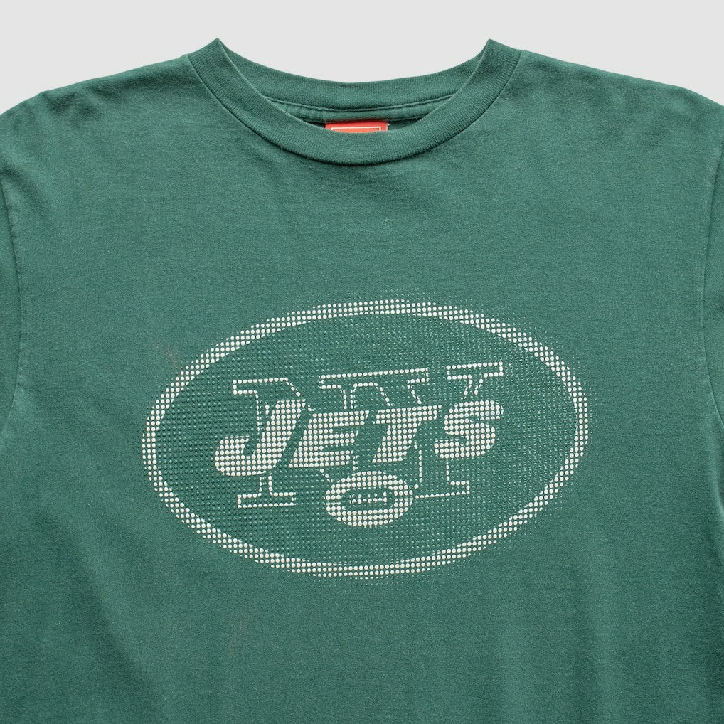 New York Jets NFL 2000s Long Sleeve T-Shirt - Green Vintage for sale