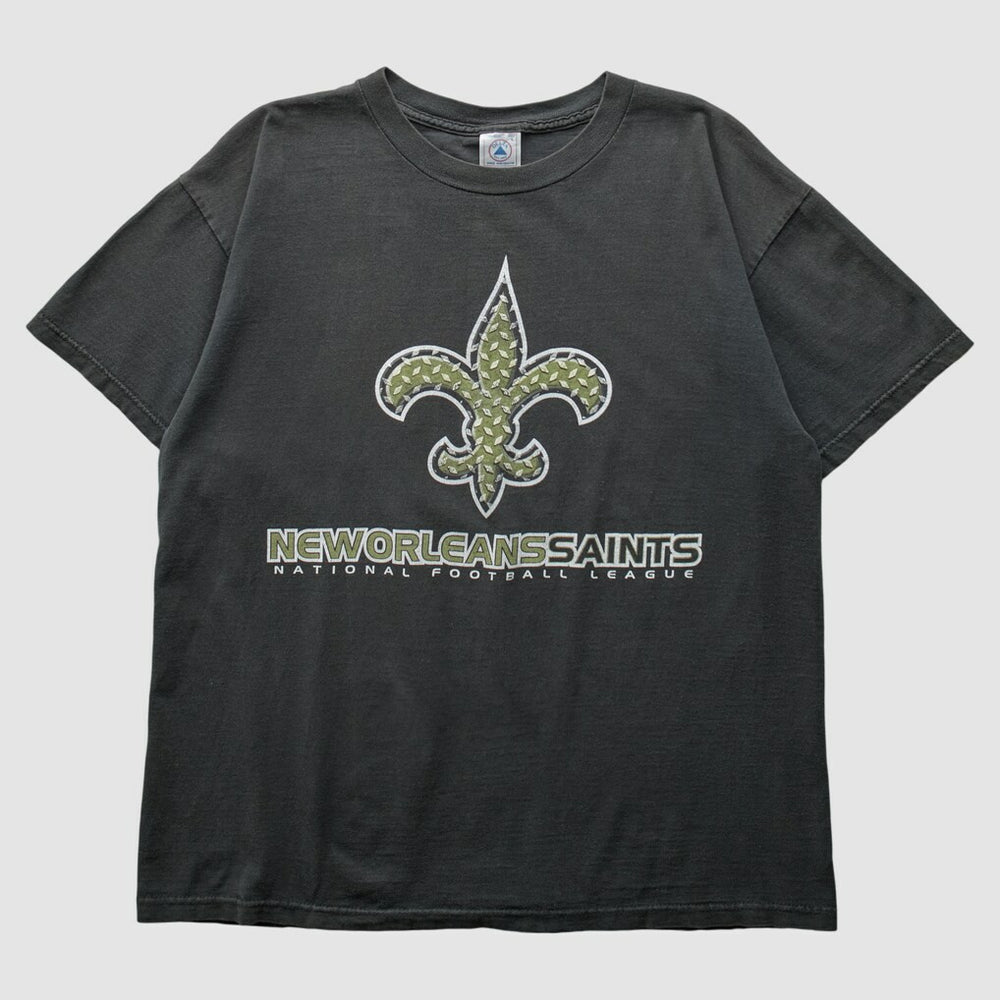 New Orleans Saints Delta 2000s T-Shirt - Black Vintage for sale