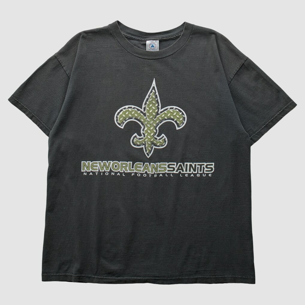 New Orleans Saints Delta 2000s T-Shirt - Black Vintage for sale