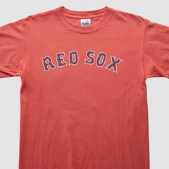 Boston Red Sox Majestic 2000s T-Shirt - Red Vintage