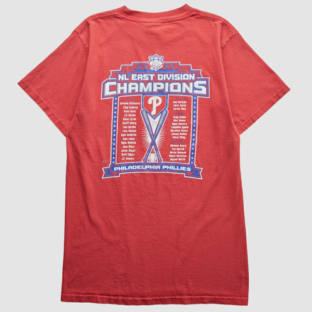 Philadelphia Phillies Majestic 2007 T-Shirt - Red Vintage