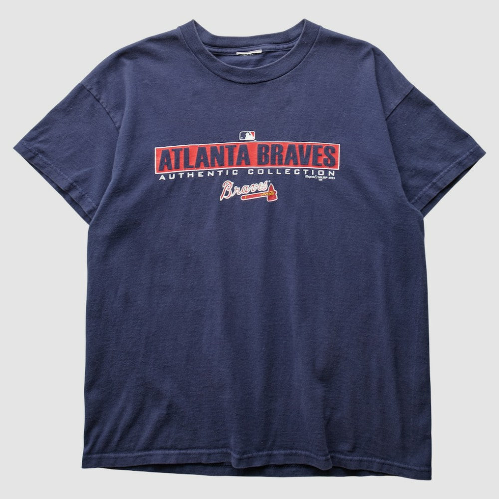 Atlanta Braves 2001 T-Shirt - Navy Vintage