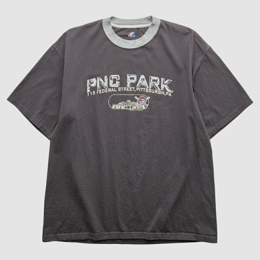 Pittsburgh Pirates Majestic 2008 T-Shirt - Gray Vintage