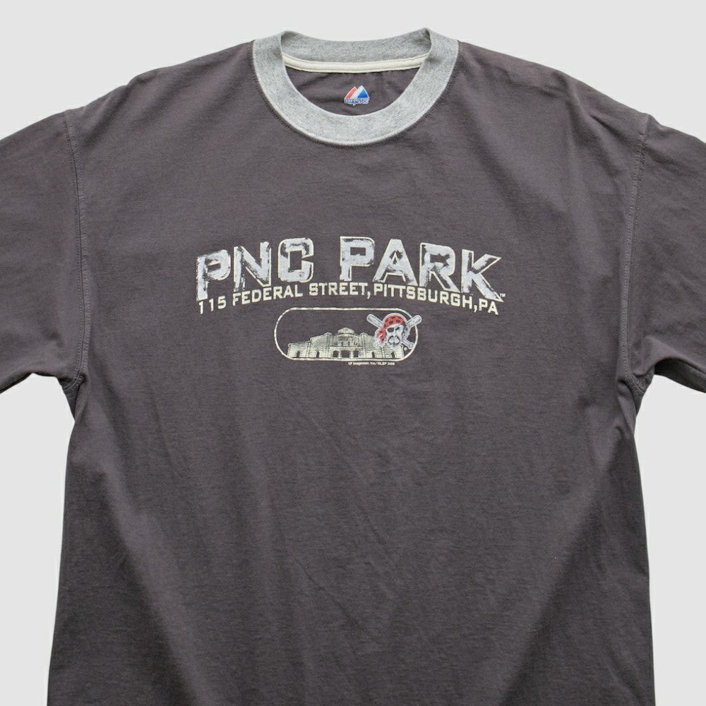 Pittsburgh Pirates Majestic 2008 T-Shirt - Gray Vintage
