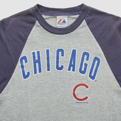 Chicago Cubs Majestic 2008 T-Shirt - Heather Gray Vintage