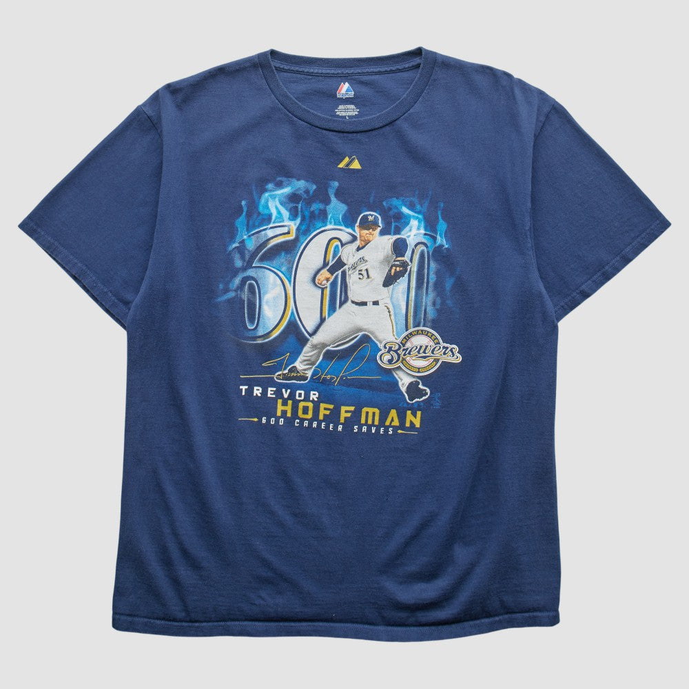 Milwaukee Brewers Majestic 2010 T-Shirt - Blue Vintage