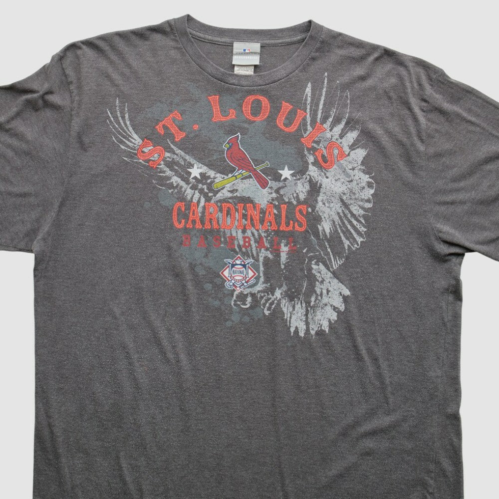 St. Louis Cardinals 2000s T-Shirt - Gray Vintage