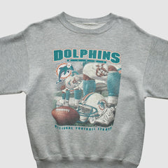 Miami Dolphins 90s Sweatshirt - Gray Vintage sale