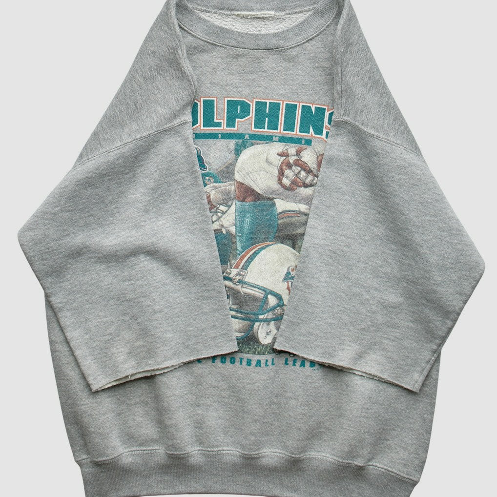 Miami Dolphins 90s Sweatshirt - Gray Vintage sale