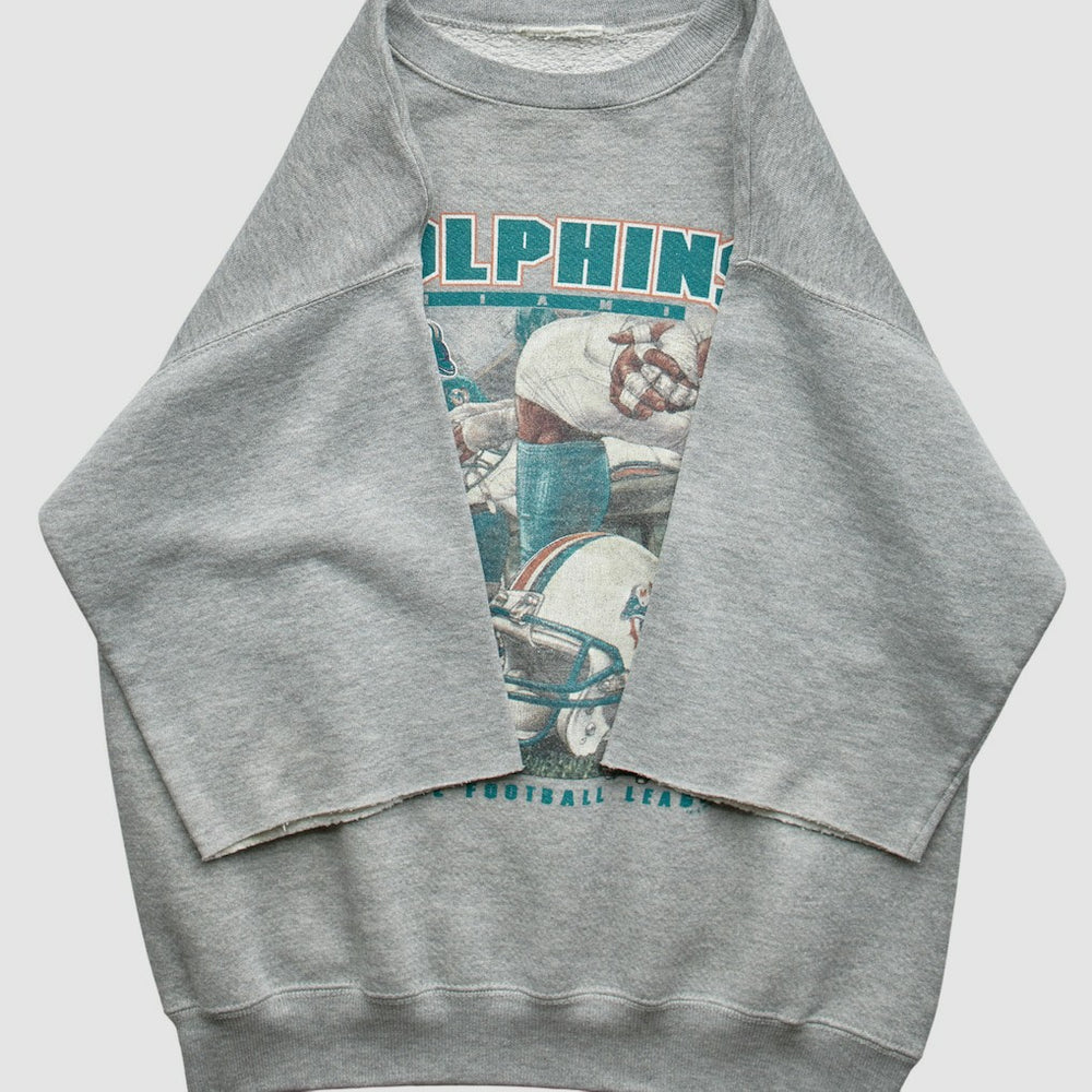 Miami Dolphins 90s Sweatshirt - Gray Vintage sale