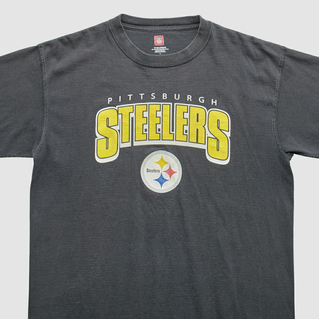 Pittsburgh Steelers 2000s T-Shirt - Black Vintage cheap
