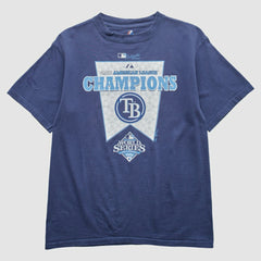 Tampa Bay Rays Majestic 2008 T-Shirt - Blue Vintage