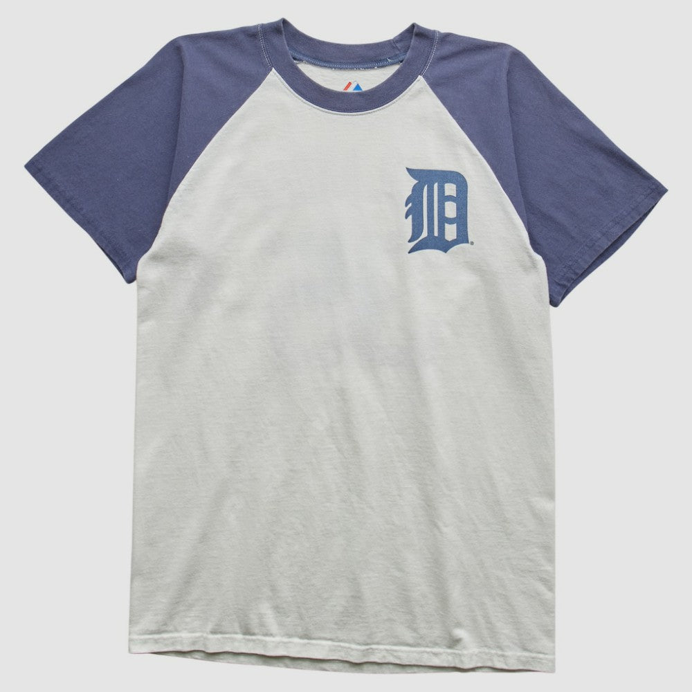 Detroit Tigers Majestic 2000s T-Shirt - White Vintage
