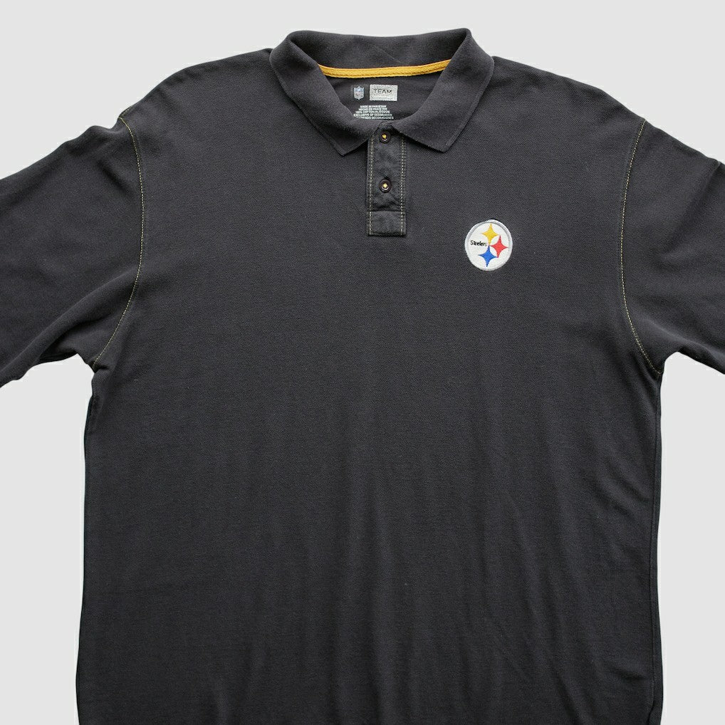 Pittsburgh Steelers 2010s Polo - Black Vintage on sale