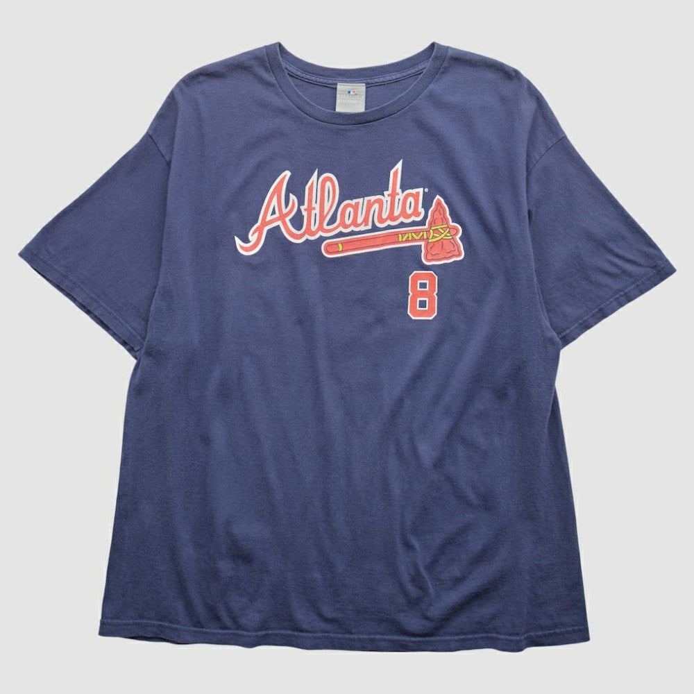 Atlanta Braves 2000s T-Shirt - Navy Vintage