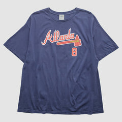 Atlanta Braves 2000s T-Shirt - Navy Vintage